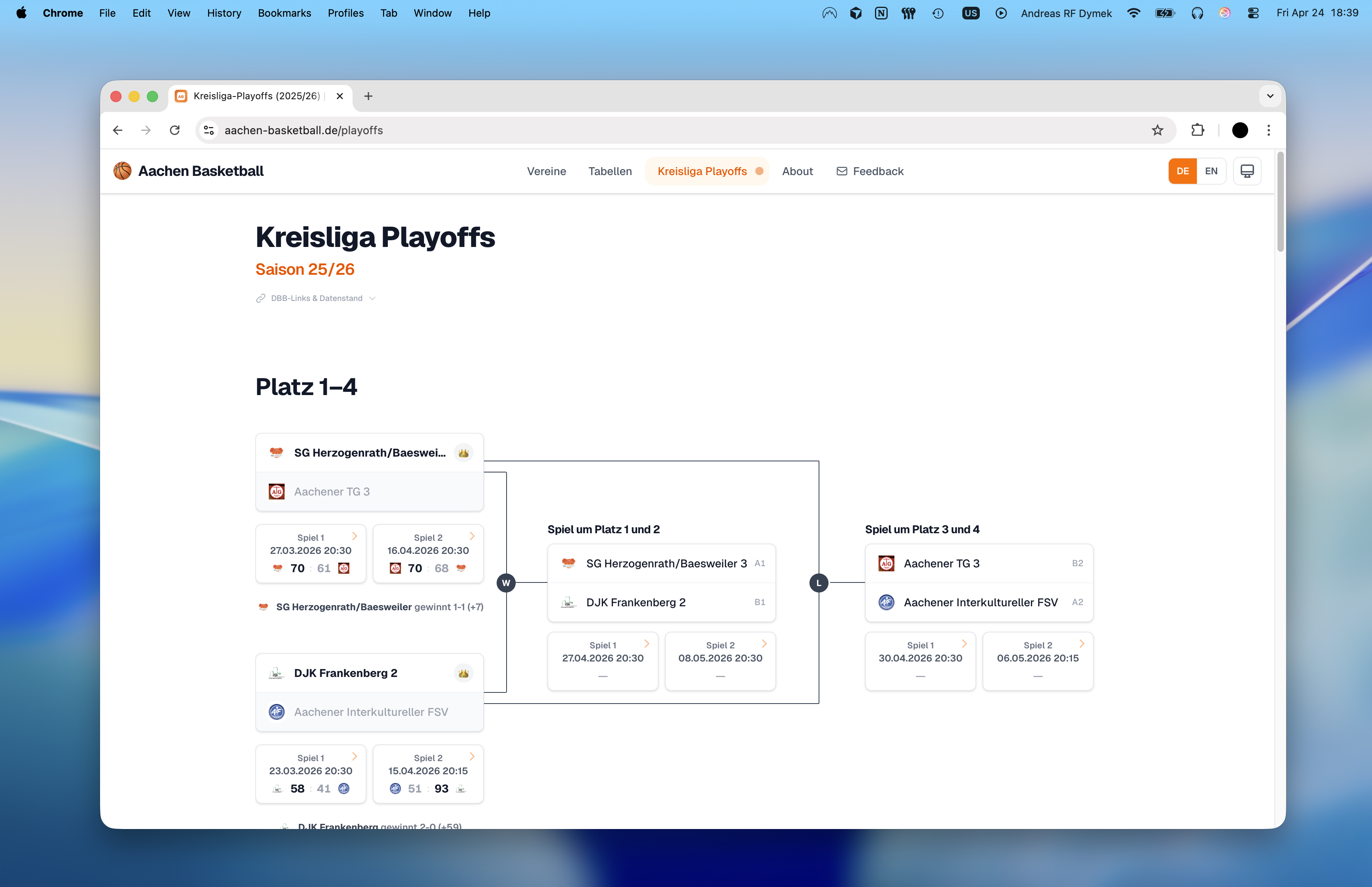 aachen-basketball.de — screenshot 2